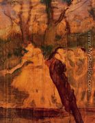 Dancers on the Scenery - Edgar Degas