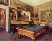 The Billiard Room at Menil-Hubert - Edgar Degas