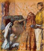 Breakfast after the Bath - Edgar Degas