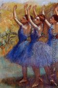 Three Dancers in Purple Skirts - Edgar Degas
