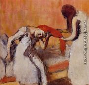 Combing the Hair II - Edgar Degas