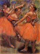 Red Ballet Skirts - Edgar Degas