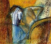 Woman Seen from Behind, Drying Hair - Edgar Degas
