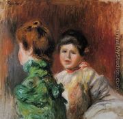 Study 'Two Women's Heads' - Pierre Auguste Renoir