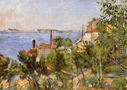 Landscape, Study after Nature - Paul Cezanne