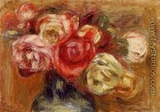 Vase of Roses - Pierre Auguste Renoir