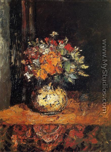 Bouquet of Flowers I - Adolphe Joseph Thomas Monticelli
