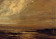 The Beach at Trouville at Low Tide II - Gustave Courbet