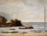 Seascape at Saint-Aubin - Gustave Courbet