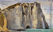 Cliff at Etretat - Eugene Delacroix