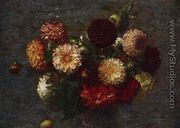 Chrysanthemums II - Ignace Henri Jean Fantin-Latour