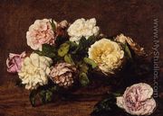 Flowers: Roses I - Ignace Henri Jean Fantin-Latour