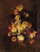Bouquet of Flowers I - Ignace Henri Jean Fantin-Latour