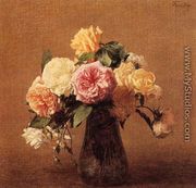 Roses X - Ignace Henri Jean Fantin-Latour