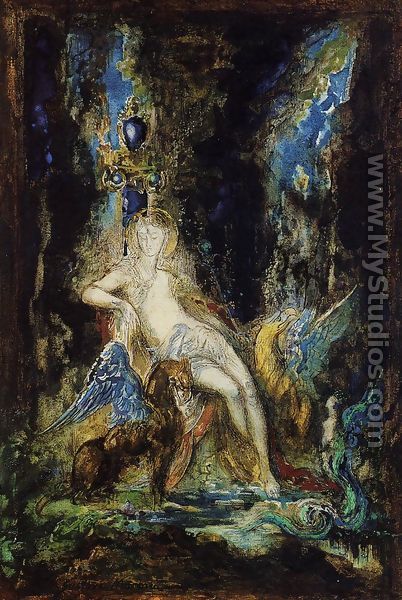 Fairy and Griffon - Louis Mathieu Verdilhan