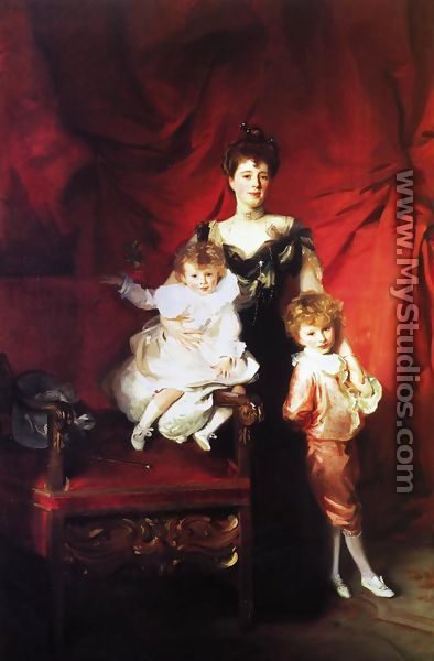 Mrs. Cazalet and Children, Edward and Victor - John Singer Sargent