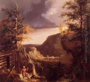 Daniel Boone Sitting at the Door of His Cabin on the Great Osage Lake, Kentucky - Thomas Cole