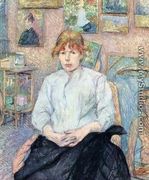 The Redhead with a White Blouse - Henri De Toulouse-Lautrec