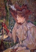 Woman with Gloves - Henri De Toulouse-Lautrec