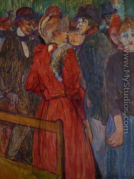At the Moulin de la Galette - Henri De Toulouse-Lautrec