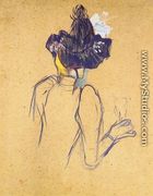 Jane Avril Seen from the Back - Henri De Toulouse-Lautrec