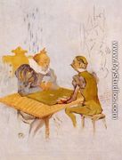 Le Belle et la Bete - Le Besigue - Henri De Toulouse-Lautrec