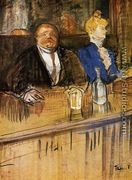 At the Cafe: The Customer and the Anemic Cashier - Henri De Toulouse-Lautrec