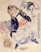 Seated Young Girl - Jules Pascin