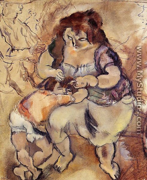 Looking for Lice - Jules Pascin