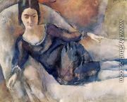 Lady on a Sofa - Jules Pascin
