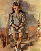 Seated Young Girl II - Jules Pascin