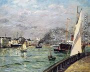Departure of a Cargo Ship, Le Havre - Maxime Maufra