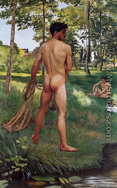 Fisherman with a Net - Jean Frédéric Bazille