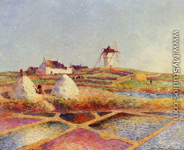 Landscape with Mill near the Salt Ponds - Ferdinand Loyen Du Puigaudeau