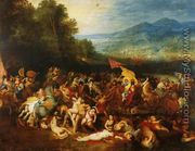 The Battle of the Amazons - Jan The Elder Brueghel