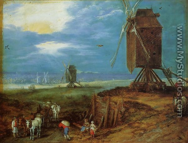 Windmills - Jan The Elder Brueghel