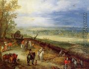 Immense Landscape with Travellers I - Jan The Elder Brueghel