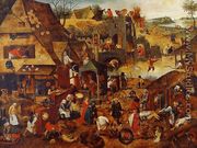 Flemish Proverbs - Pieter the Elder Bruegel