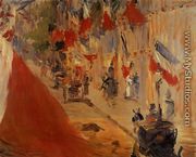 Rue Mosnier Decorated with Flags - Edouard Manet