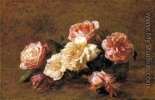 Roses XIV - Ignace Henri Jean Fantin-Latour