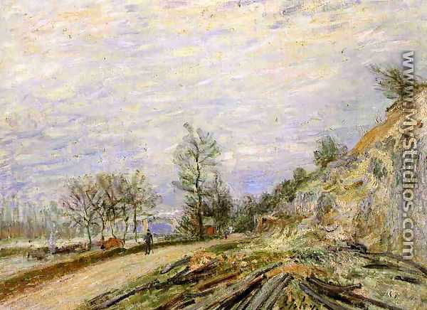 On the Road from Moret - Alfred Sisley
