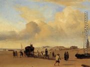 The Beach at Scheveningen (after Adriaen van de Valde) - Eugène Boudin