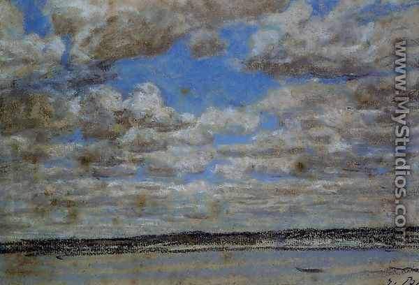 Fine Weather, White Clouds - Eugène Boudin
