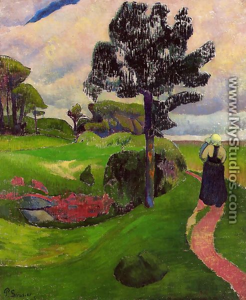 Mother and Child on a Breton Landscape - Paul Serusier