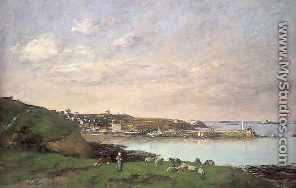 View at Saint-Quay-Portriaux - Eugène Boudin