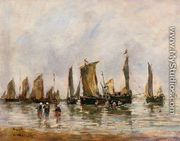 Fishing Boats at Berck - Eugène Boudin