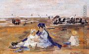 A Nanny on the Beach - Eugène Boudin