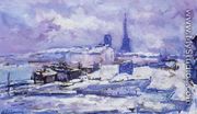 Rouen, Snow Effect - Albert Lebourg