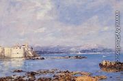 The Rocks of l'Ilette and the Fortifications - Eugène Boudin