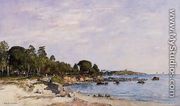 Juan-les-Pins, the Bay and the Shore - Eugène Boudin